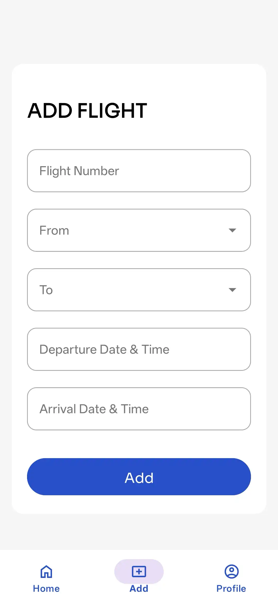 AirTrack 添加记录界面截图